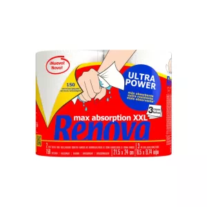 Papier ménage 3v. ULTRA POWER XXL 2rlx de 75 coupons